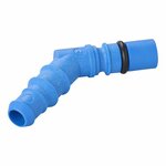 Hose nozzle with O-ring for 10/12 mm hoses blue