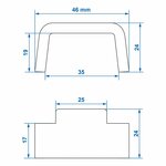 Counterpart for tension lock Tico