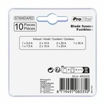 Standard plug-in fuses assorted 10 pieces
