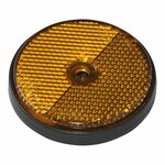 Orange reflector 60mm screw mounting 2 pieces