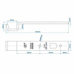 Counterpiece for tension lock SPP Z-05