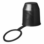 Plastic towbar cap with ring