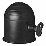 Tow bar cap black with lock