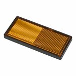 Reflector orange 85x39mm self-adhesive with base plate 2 pcs.