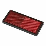 Reflector red 85x39mm self-adhesive with base plate 2 pcs.