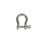 Short shackle 5mm, A4 stainless steel AISI 316, 1,000 daN