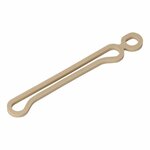 Folding trailer window elastic with double eye - set of 10