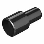 Drainage pipe transition piece dia 28 mm to dia 19 mm PE black