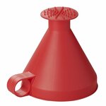 Ice scraper and funnel 2 in 1