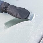 Ice scraper with glove Fleece