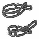 Tension rubber 5-hole 285 x 30 mm