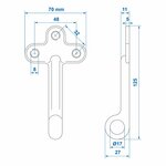 Screw-on eye no. 1
