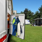 Tent rail coat rack 4-hook