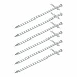 Rock peg 17 cm metal with welded-on cross pin 6 pieces in polybag