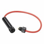 Fuse holder in-line for tube-glass fuse