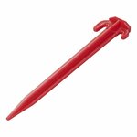 Tent peg 19cm plastic 6 pieces in polybag