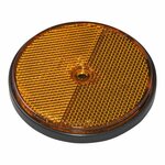Reflector orange 80mm screw mounting 2 pieces