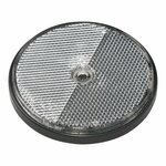 Reflector white 80mm screw mounting 2 pieces