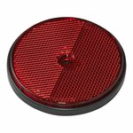 Reflector red 80mm screw mounting 2 pieces