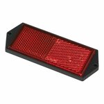 Reflector red 104x40mm screw mounting 2 pieces