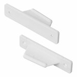 White door stop top for caravan/camper