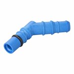 Hose nozzle with O-ring for 10/12 mm hoses blue