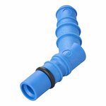 Hose nozzle with O-ring for 10/12 mm hoses blue