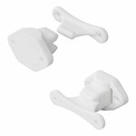 Door stopper hinged white 2-piece