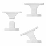 Door stopper hinged white 2-piece
