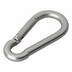 Stainless steel carabiner 8x80mm x10 pieces