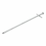 Rock pin 23cm metal with welded-on cross pin 6 pieces in polybag