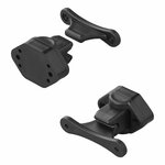 Door stop black hinged for caravan/camper