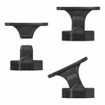 Door stop black hinged for caravan/camper