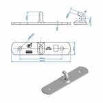 Counterpiece for tension lock SPP Z-03
