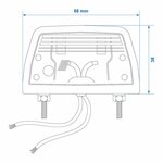 License plate light 68x38mm