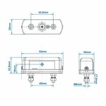 License plate light 85x35mm