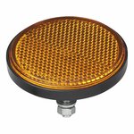 Orange reflector 60 mm with bolt 5 mm 2 pieces