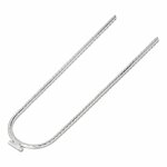 Ground anchor 30 cm galvanized steel U-profile