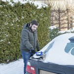 14.5 inch snow brush with ice scraper