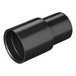Drain pipe transition piece dia 28 mm to dia 26 mm PE black