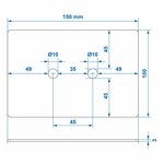 Mounting plate for 342136 and 342133