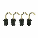 Tent cap 22mm with round hook 4 pieces