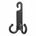 Headrest hanger with double hook - set of 2