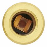 Flush-mounted box DIN 12V brass