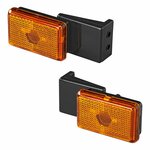 Orange side marker light 110x45x51mm