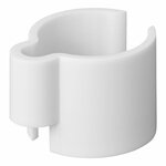 White cable clip 22-32mm - set of 8