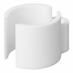 White cable clip 22-32mm - set of 8