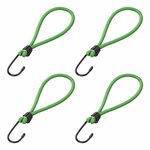 Hook metal with elastic loop for trailer net/tent/tarpaulin 4 pieces