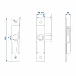 Box lock small 100x19mm