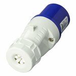 CEE plug 16A demountable housing blue/white